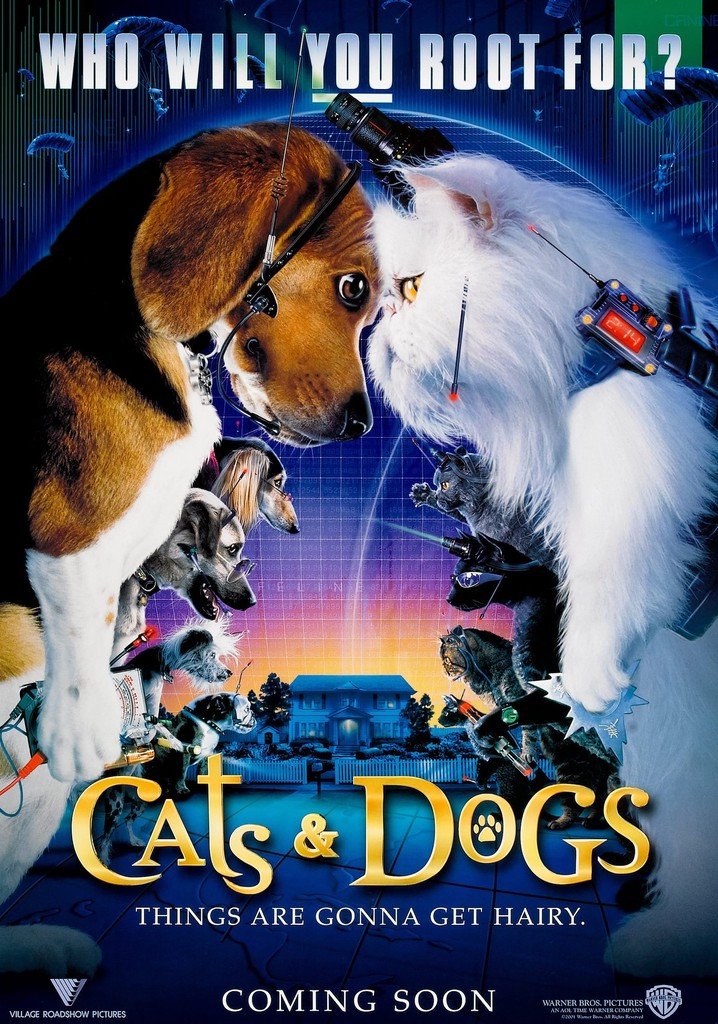 Cats and Dogs movie poster from 2001